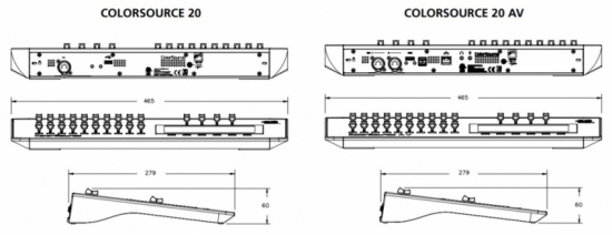 ETC ColorSource 20 AV console