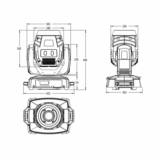 INVOLIGHT LEDMH120S PRO