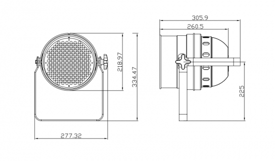 INVOLIGHT LEDPAR64/BK