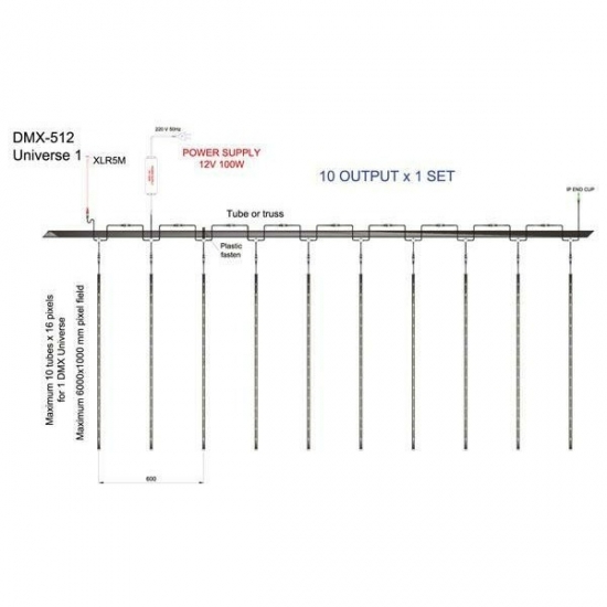 STAGE4 MAPIX dmx TUBE 16*100